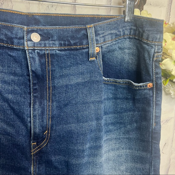 Levi’s Men’s Sz 40 502 Blue Denim HighWaist Bermuda Jean Shorts - Picture 4 of 8